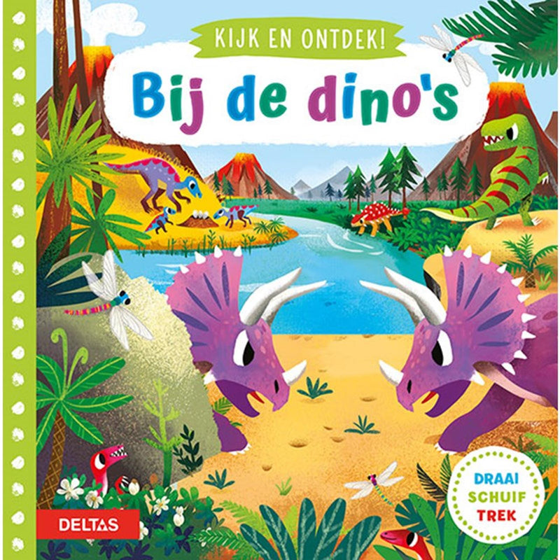 Afbeelding laden in galerijviewer, Deltas kijk en ontdek! - bij de dino's flapjesboek
