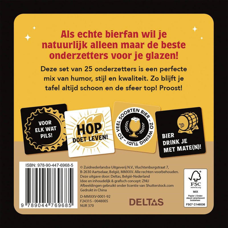 Afbeelding laden in galerijviewer, Deltas don't worry bier happy! - 25 onderzetters
