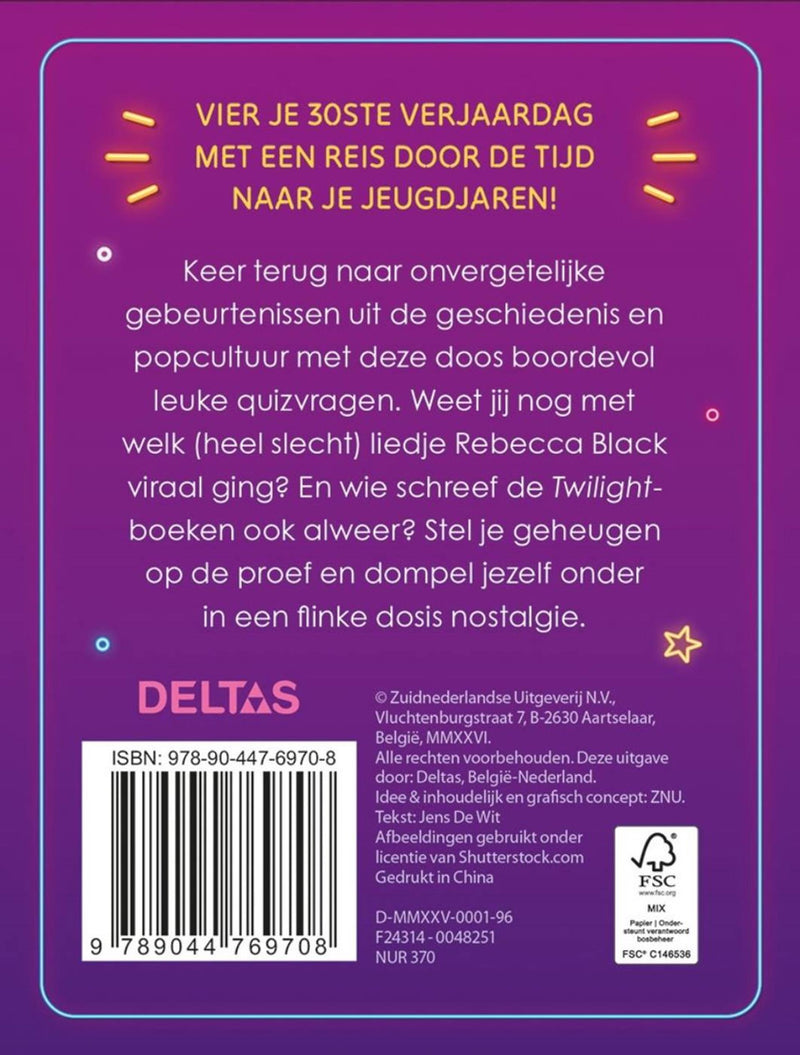 Afbeelding laden in galerijviewer, Deltas quiz hoera 30 jaar!
