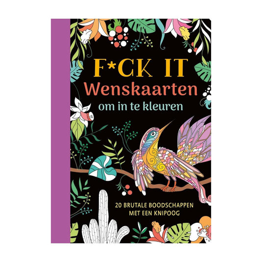 Deltas f*ck it - wenskaarten om in te kleuren
