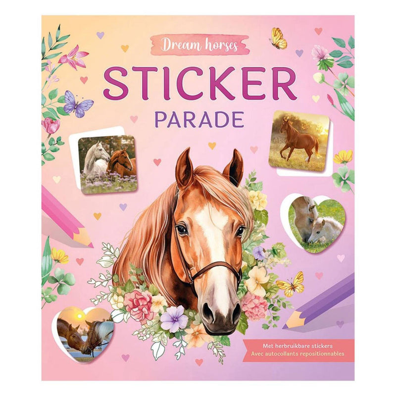Afbeelding laden in galerijviewer, Deltas dream horses sticker parade - kleurboek
