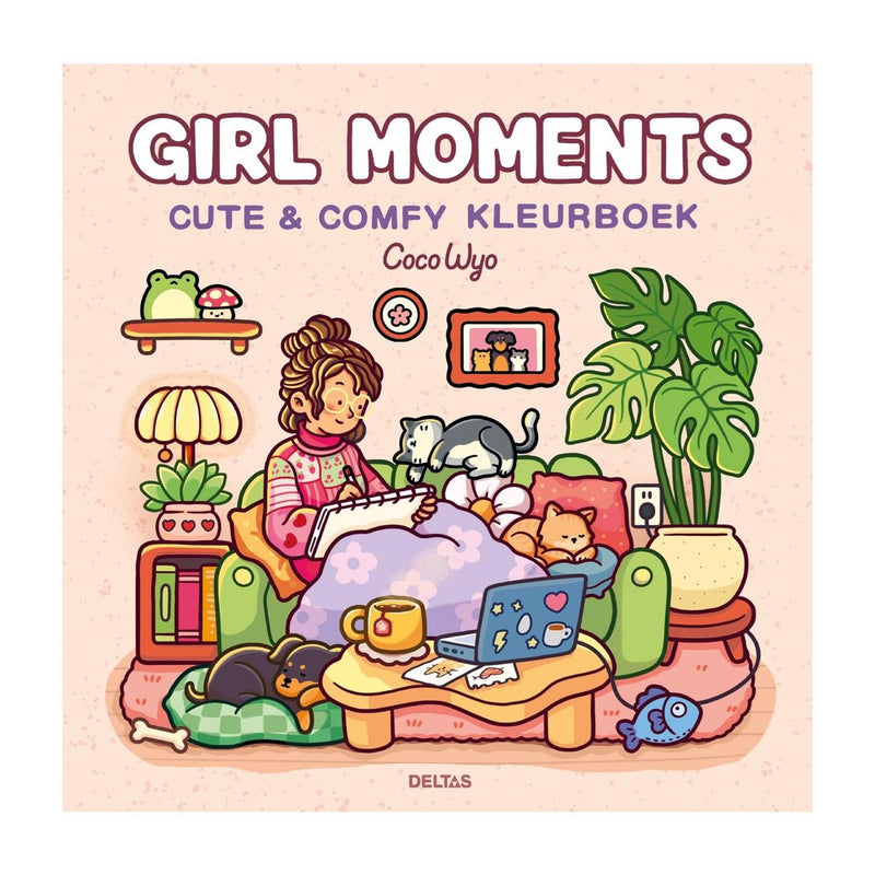 Afbeelding laden in galerijviewer, Deltas girl moments cute comfy kleurboek coco wyo
