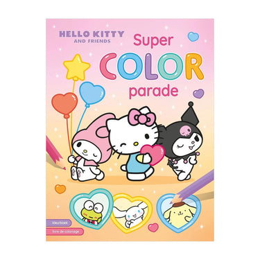 Deltas hello kitty and friends super color parade kleurboek