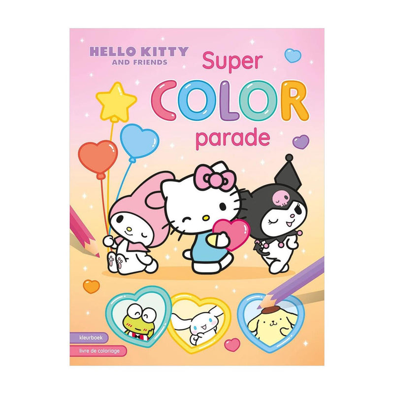 Afbeelding laden in galerijviewer, Deltas hello kitty and friends super color parade kleurboek
