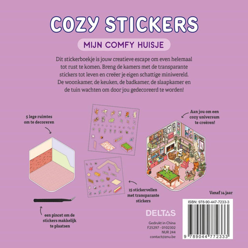 Afbeelding laden in galerijviewer, Deltas cozy stickers - mijn comfy huisje
