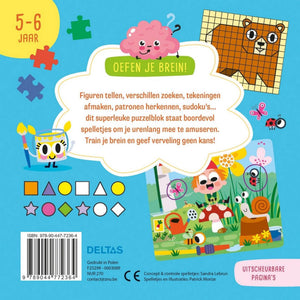 Deltas oefen je brein! leerrijke spelletjes - 5-6 jaar
