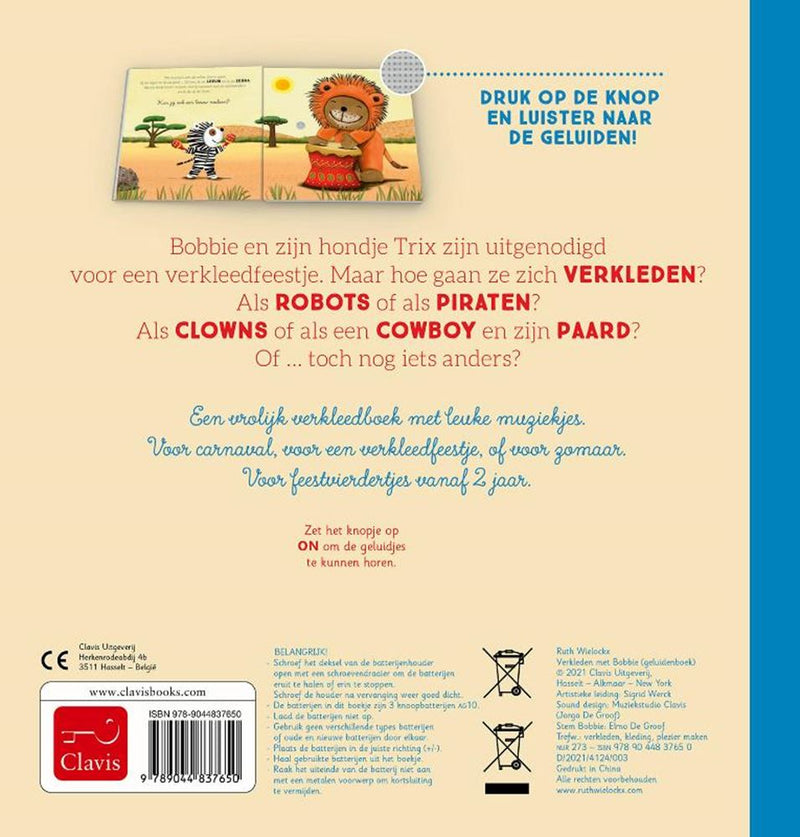 Afbeelding laden in galerijviewer, Geluidenboek:verkleden met bobbie
