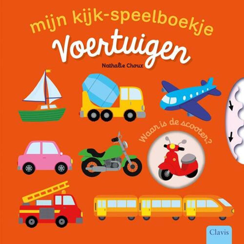 Afbeelding laden in galerijviewer, Mijn kijk-speelboekje, voertuigen. 1+
