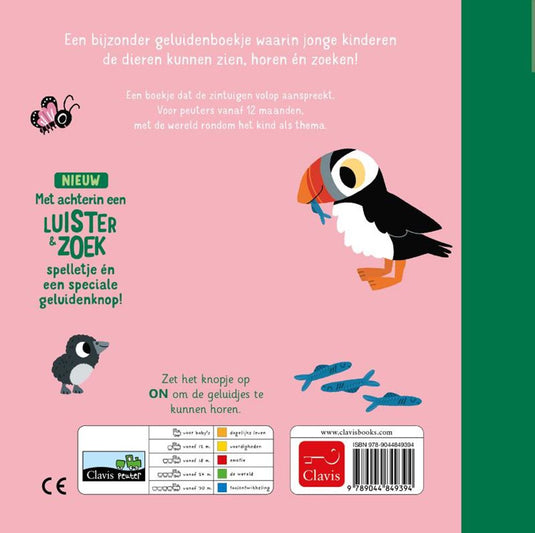 Geluidenboek: bedreigde dieren. 1+