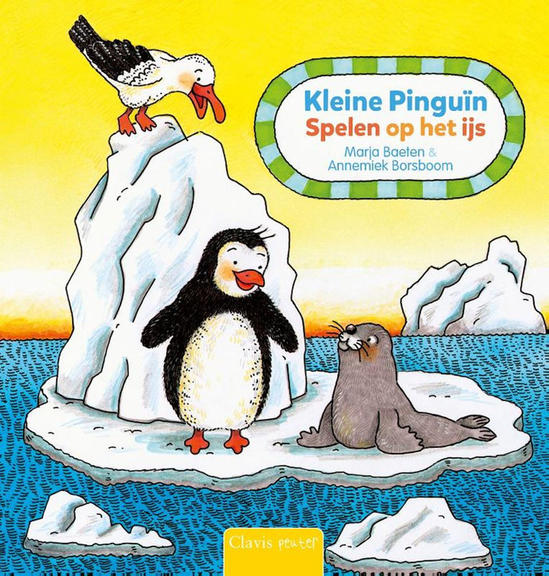 Afbeelding laden in galerijviewer, Kleine pinguïn, spelen op het ijs. 1+
