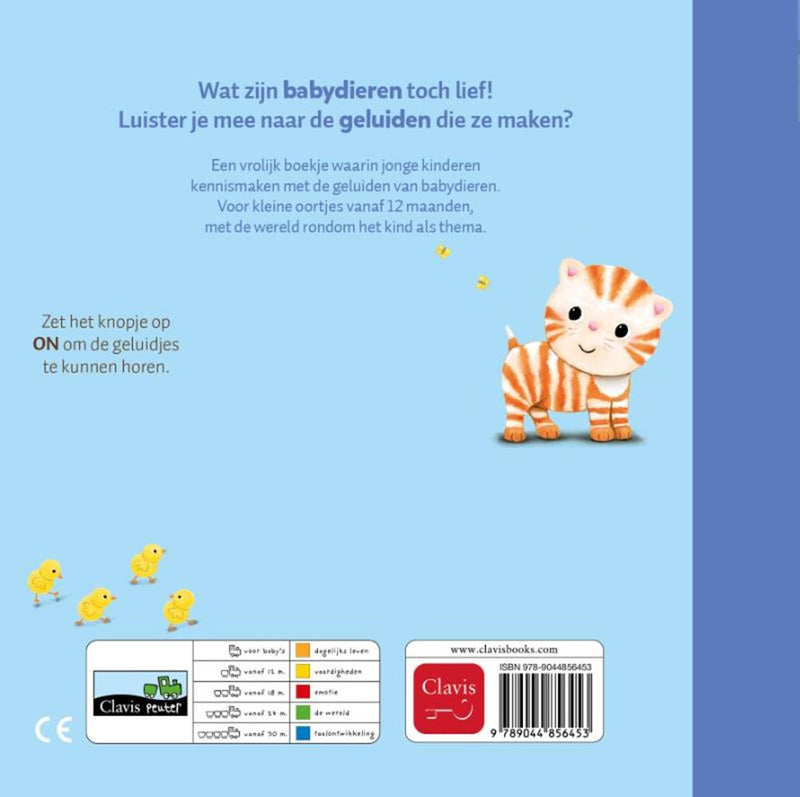 Afbeelding laden in galerijviewer, Geluidenboek: babydieren. (nieuw) 1+
