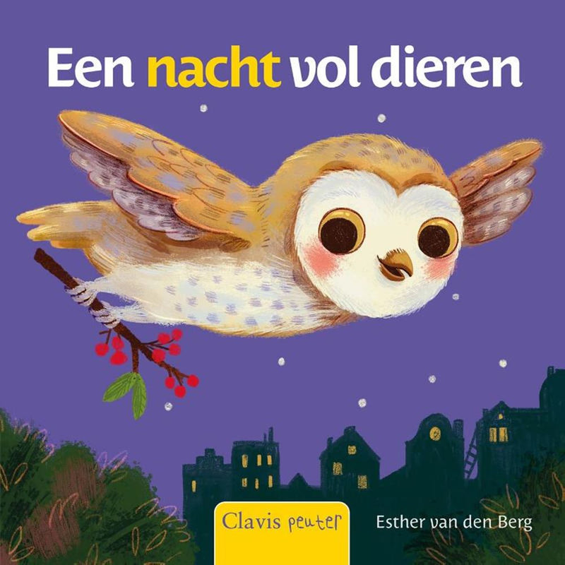 Afbeelding laden in galerijviewer, Kartonboek: een nacht vol dieren 1+

