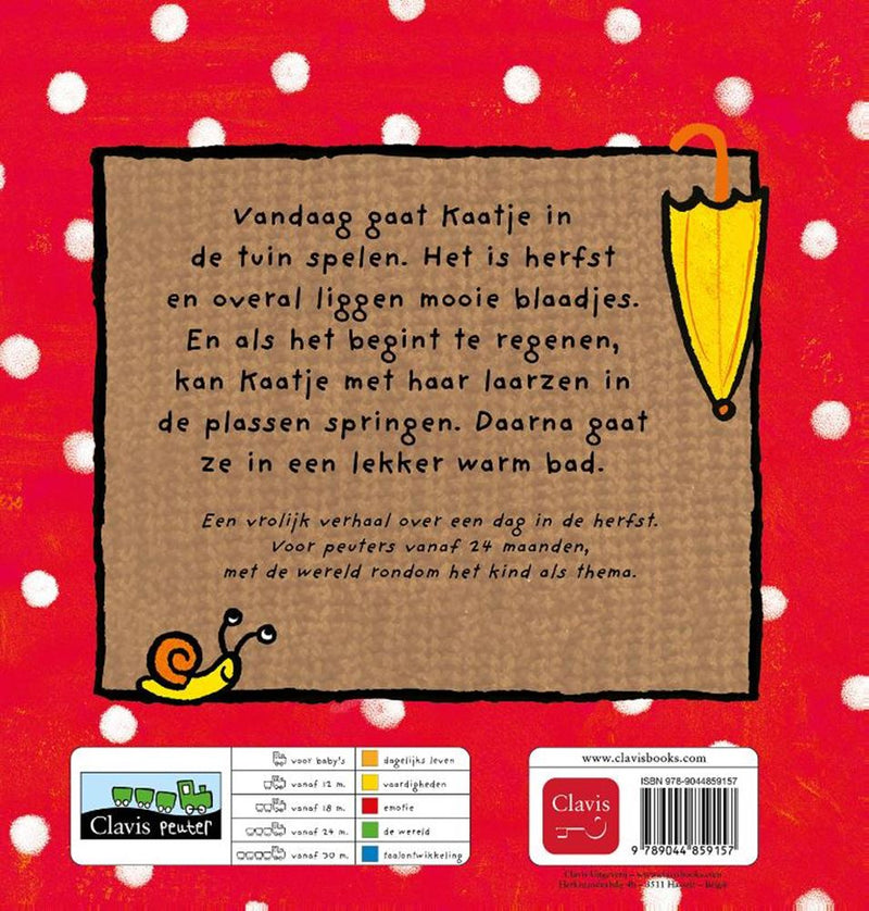 Afbeelding laden in galerijviewer, Kartonboek: kaatje in de herfst 2+
