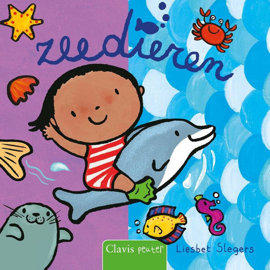Kartonboek: zeedieren 1+