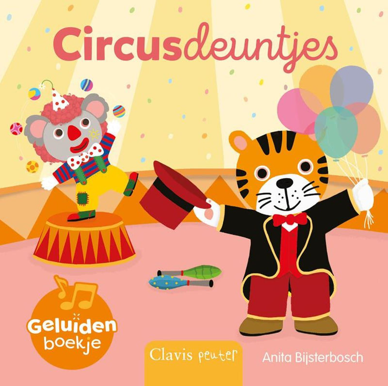 Afbeelding laden in galerijviewer, Geluidenboek: circusdeuntjes 2+
