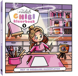 Kluitman creachick chibi kleurboek 1, 88 pagina's