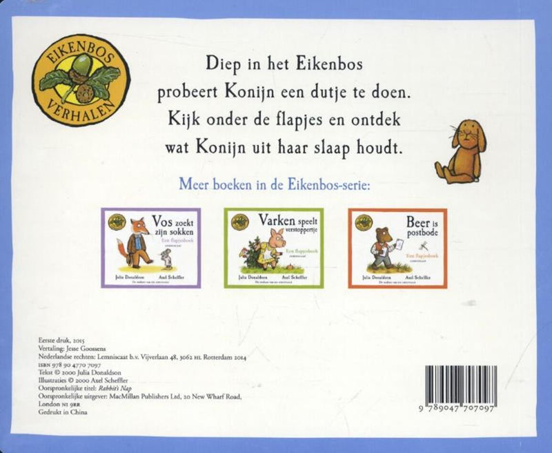 Afbeelding laden in galerijviewer, Konijn wil slapen (kartonboek met flapje
