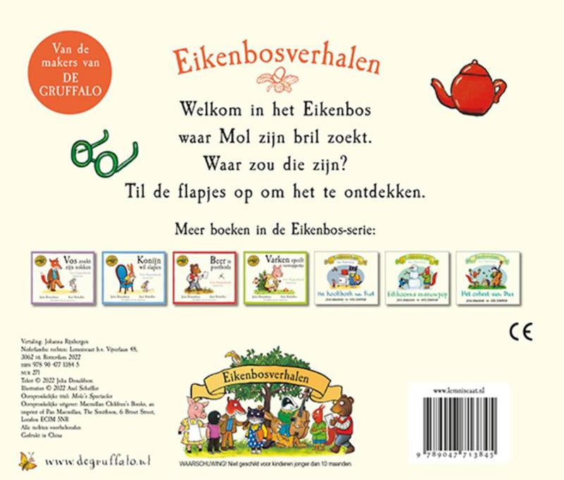 Afbeelding laden in galerijviewer, Flapjesboek: de bril van mol. karton 2+
