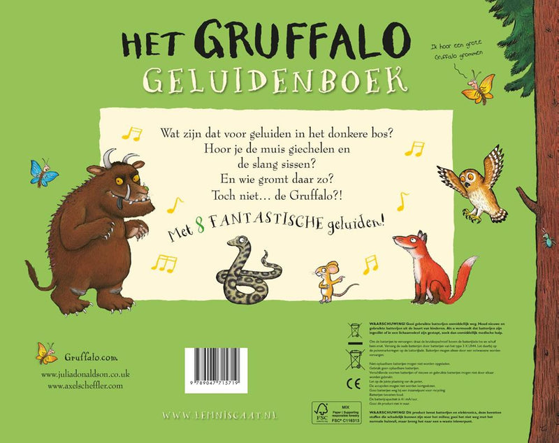 Afbeelding laden in galerijviewer, Gruffalo geluidenboek 3+
