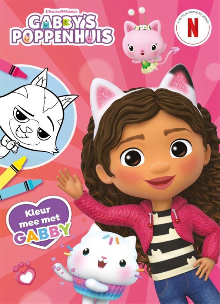 Afbeelding laden in galerijviewer, Kleurboek: kleur mee met gabby 4+ | 2 stuks
