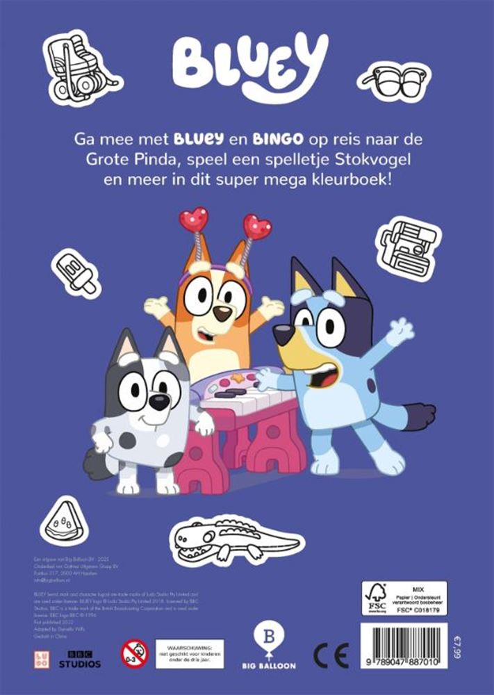 Afbeelding laden in galerijviewer, Super mega kleurboek 3+
