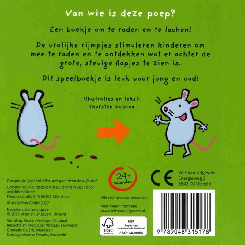 Afbeelding laden in galerijviewer, Van wie is deze poep (kartonboek). 1+
