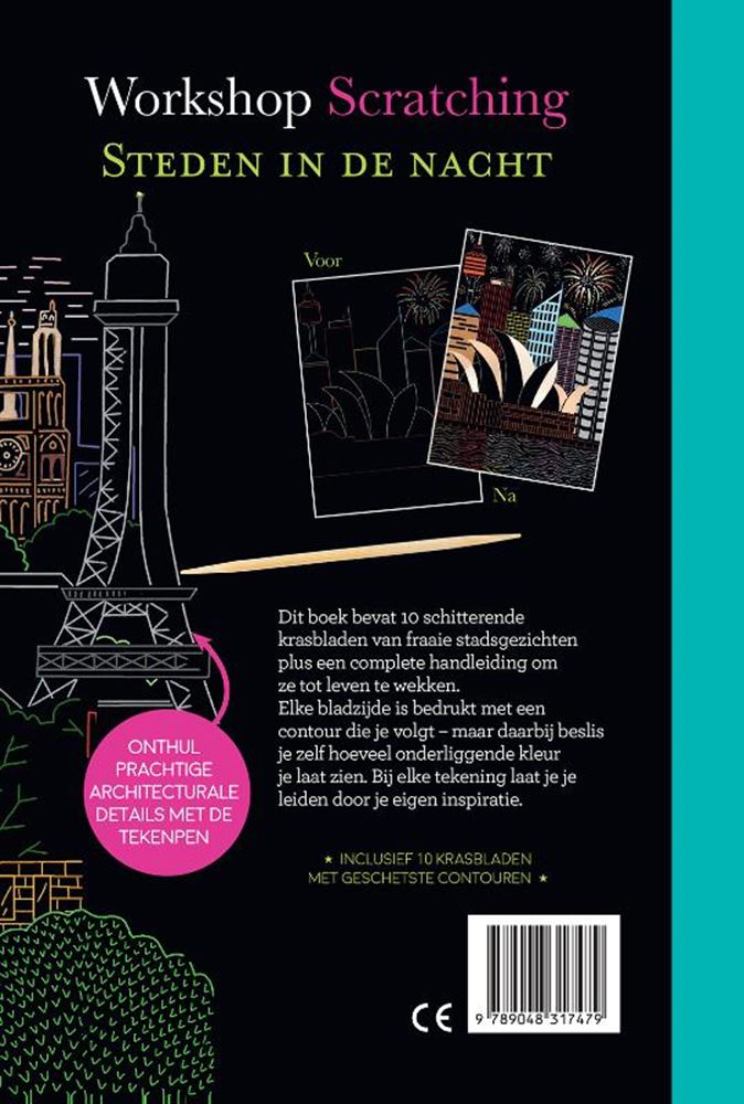 Afbeelding laden in galerijviewer, Workshop scratching: steden in de nacht
