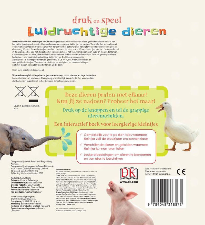 Afbeelding laden in galerijviewer, Geluidenboek: luidruchtige dieren. 1+
