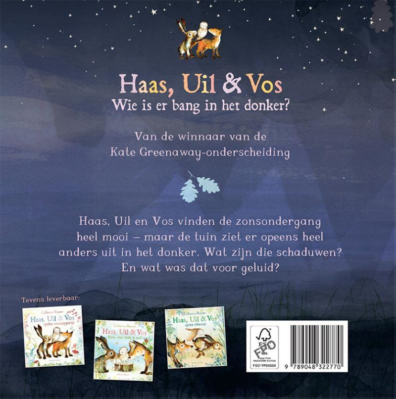 Afbeelding laden in galerijviewer, Haas, uil vos wie is er bang in het do
