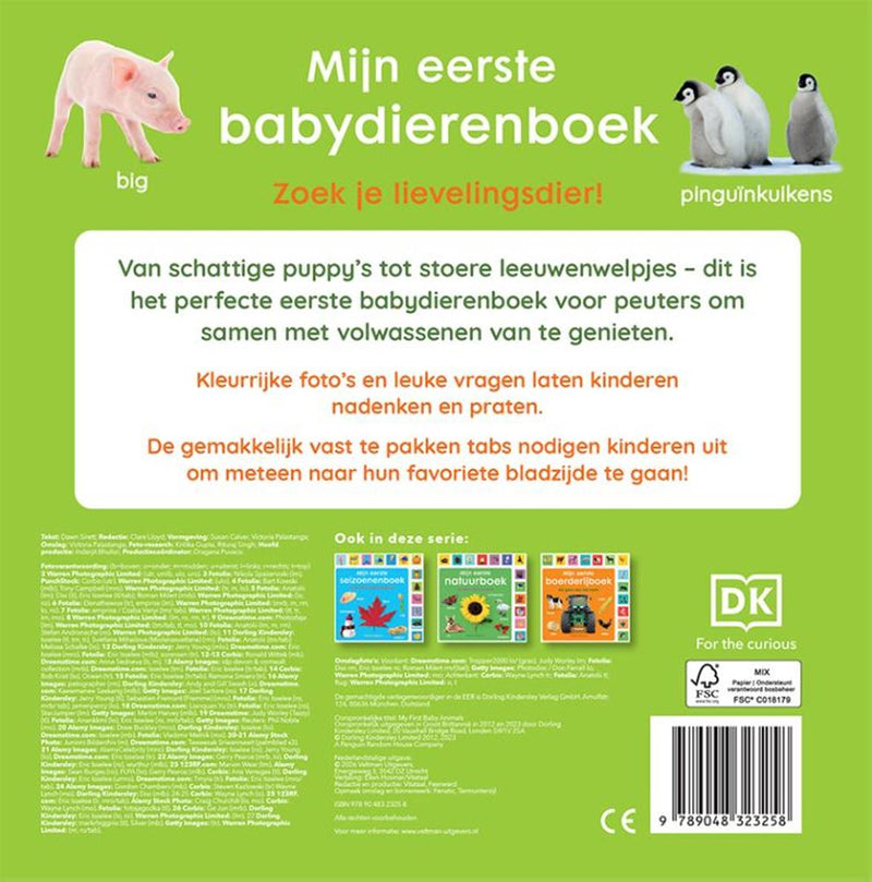Afbeelding laden in galerijviewer, Kartonboek mijn eerste babydierenboek 0+
