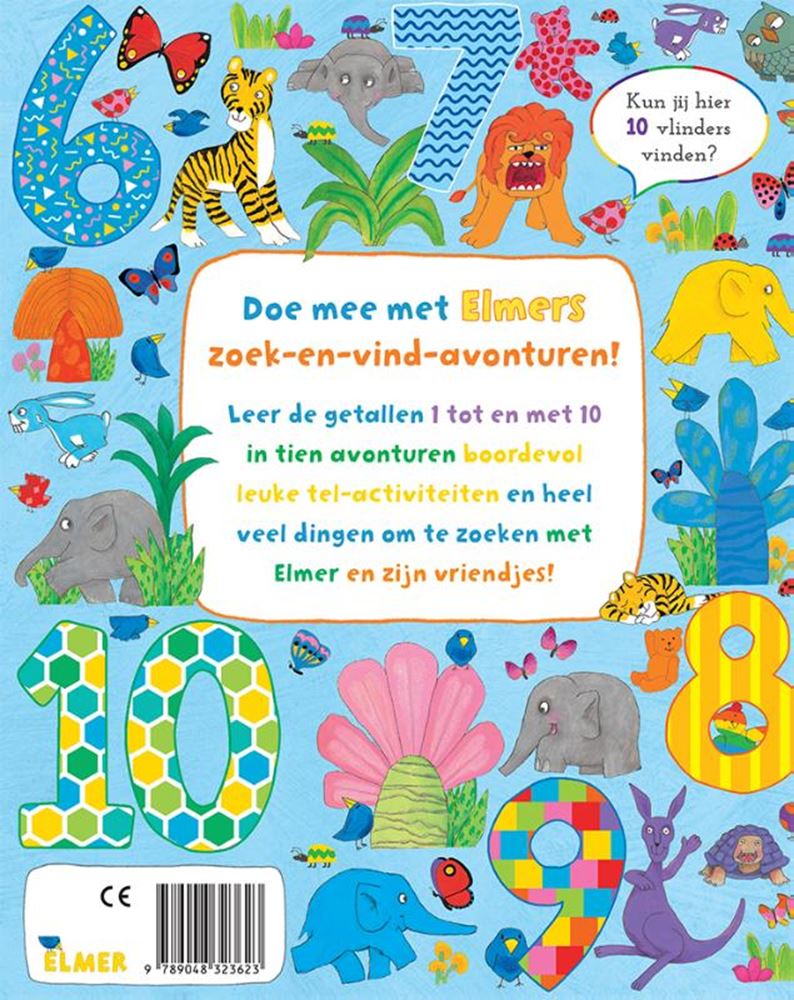 Afbeelding laden in galerijviewer, Elmer zoek en vind - getallen 2+
