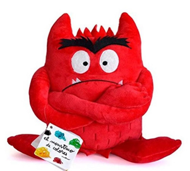 Afbeelding laden in galerijviewer, Knuffel kleurenmonster rood (boos)
