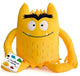 Knuffel kleurenmonster geel (blij)