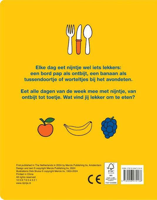 Wat eet nijntje vandaag? kartonboekje.1+