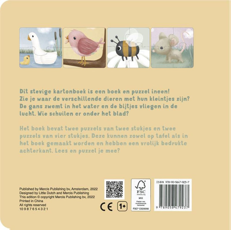 Afbeelding laden in galerijviewer, Little dutch : mijn dieren puzzelboek. 2+
