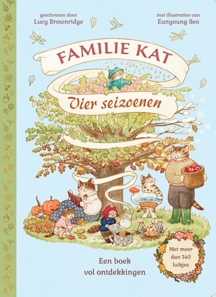 Afbeelding laden in galerijviewer, Kartonboek: vier seizoenen. familie kat.
