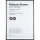 Aluminium wissellijst vk antireflex plexiglas 50x70cm zwart