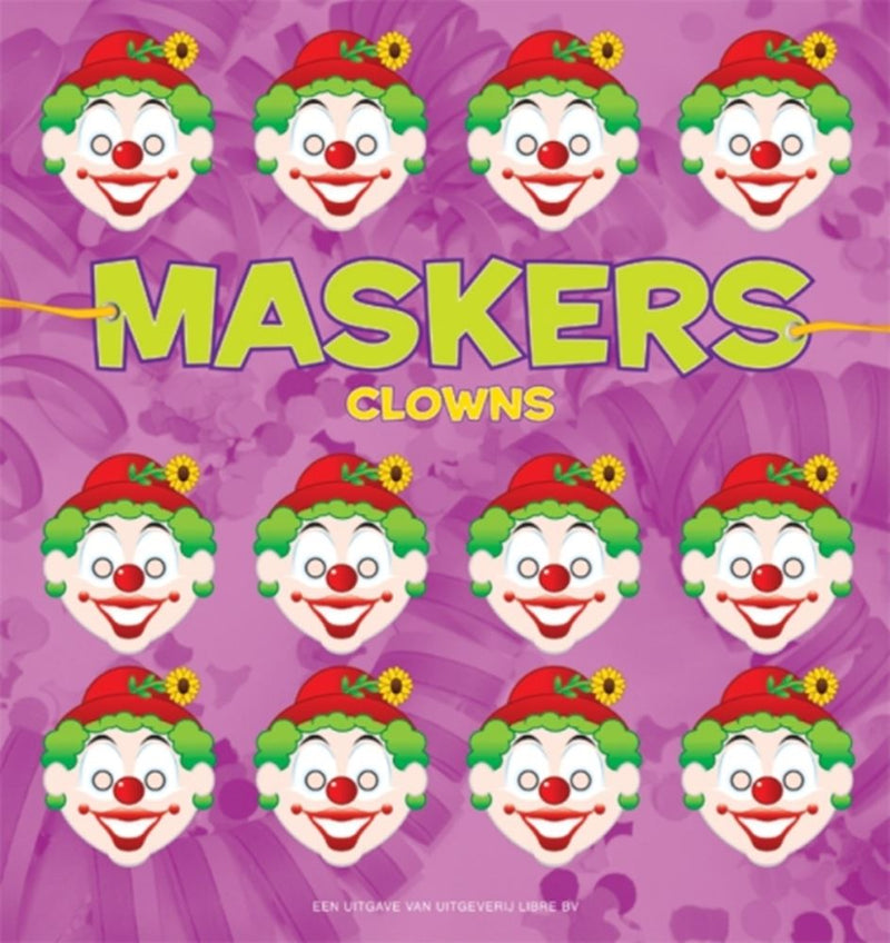 Afbeelding laden in galerijviewer, Centraal boekhuis maskers: clowns
