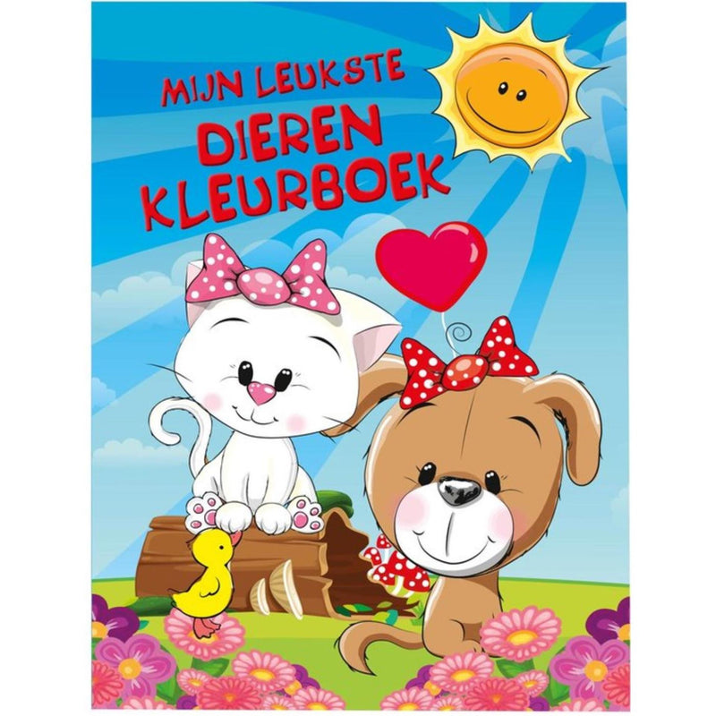Afbeelding laden in galerijviewer, Mijn leukste dieren kleurboek 48 pagina's
