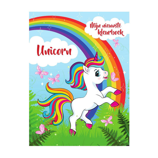 Mijn nieuwste kleurboek unicorn a4 96 pagina's