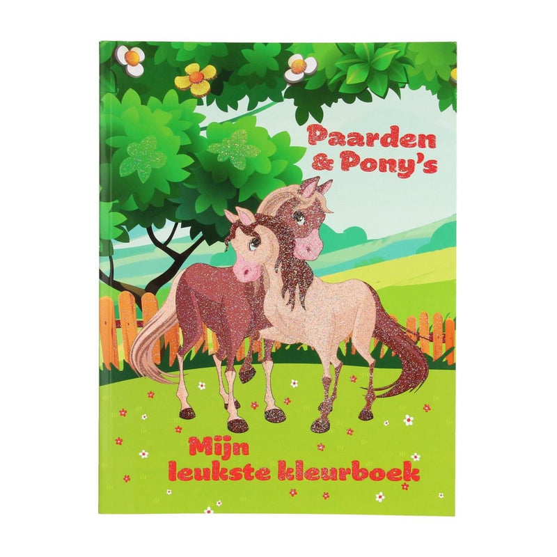 Afbeelding laden in galerijviewer, Mijn kleurboek - paarden en pony's a4 96 pagina's
