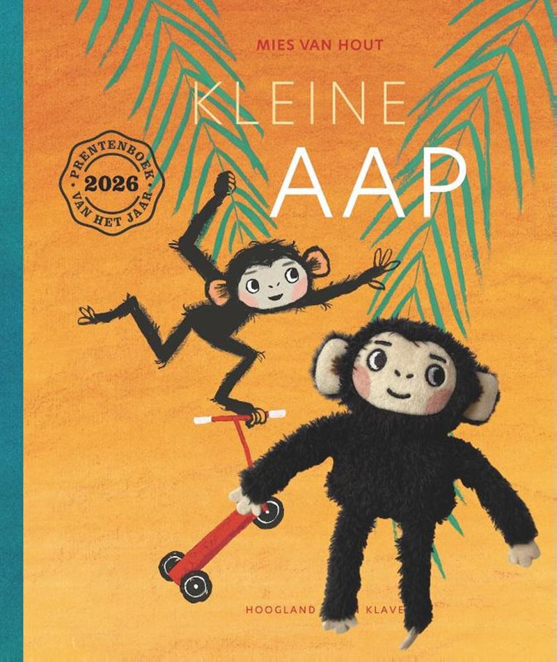 Afbeelding laden in galerijviewer, Kleine aap met knuffel. 4+
