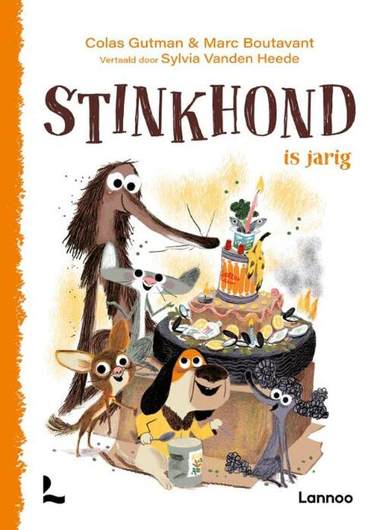 Stinkhond is jarig. 6+