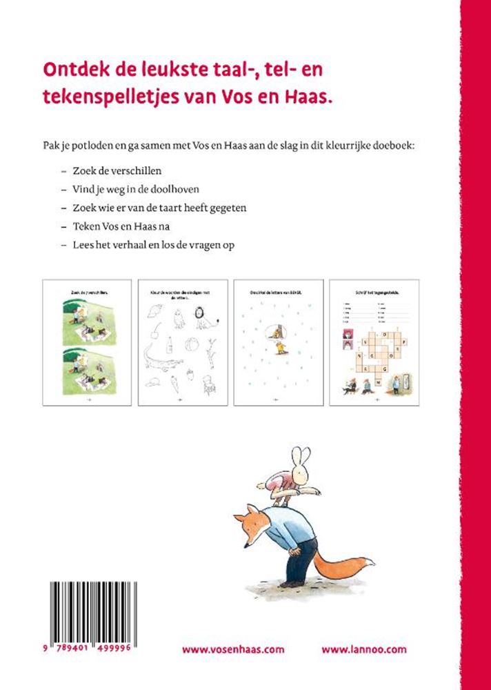 Afbeelding laden in galerijviewer, Vos en haas - het superdikke doeboek 6+
