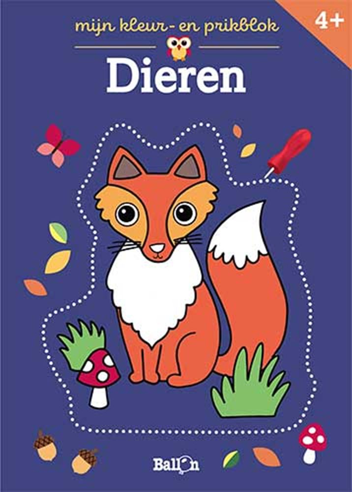 Afbeelding laden in galerijviewer, De ballon mijn kleur-en prikblok dieren. 4+ | 3 stuks
