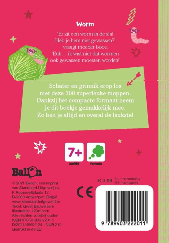 Afbeelding laden in galerijviewer, Standaard uitgeverij 300 superleuke moppen voor kinderen. 7+

