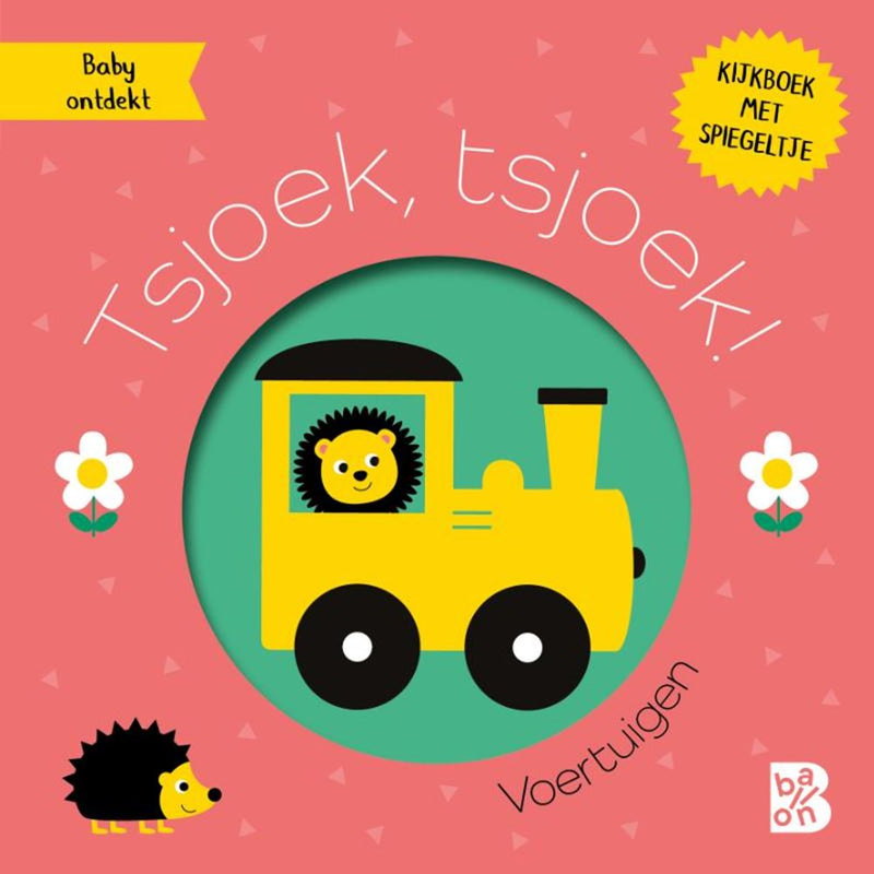 Afbeelding laden in galerijviewer, Standaard uitgeverij kijkboekje met spiegeltje: tsjoek, tsjoe

