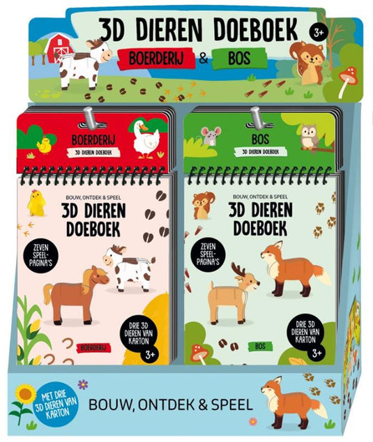 Display 3d dieren doeboek 2 x 6 ex. 4+