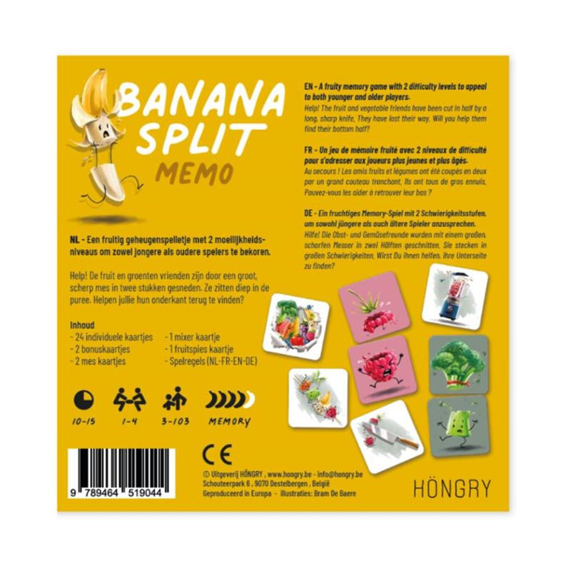 Afbeelding laden in galerijviewer, Banana split, memory spel. 3+

