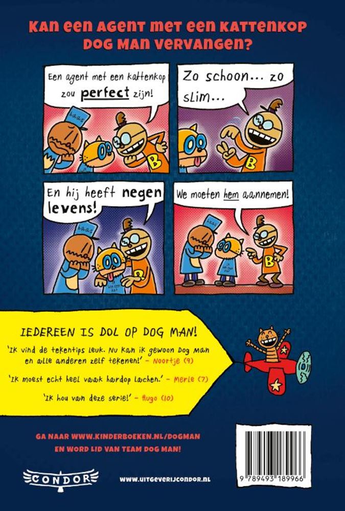 Afbeelding laden in galerijviewer, Centraal boekhuis dog man 9: misdaad en blaf. 7+
